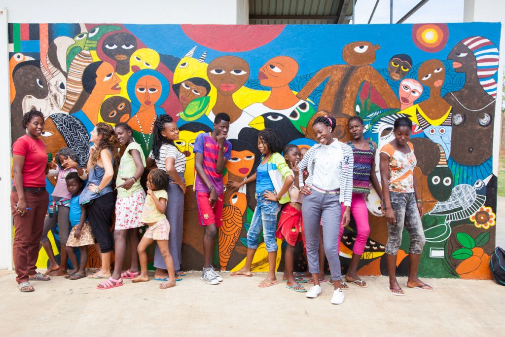 Esther Verdeguer en la Fundación Khanimambo