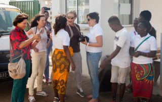 Una visita muy esperada - Llegada al Centro Munti de Khanimambo