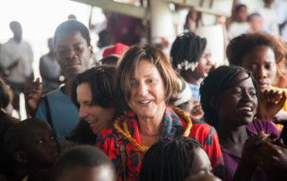 Una visita muy esperada - Rosario emocionada con el recibimiento en el Centro Munti de Khanimambo