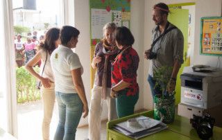 Una visita muy esperada - En la oficina del Centro Munti de Khanimambo