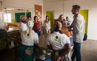 Visitando las instalaciones del Centro Nutricional de Khanimambo