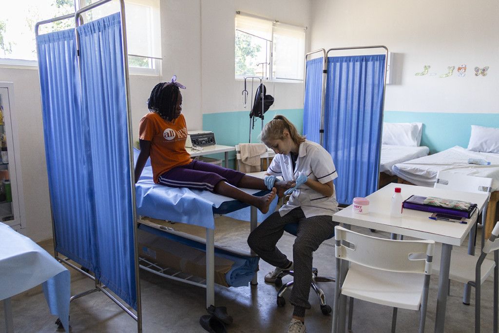 Rita, voluntaria fisioterapeuta en Khanimambo